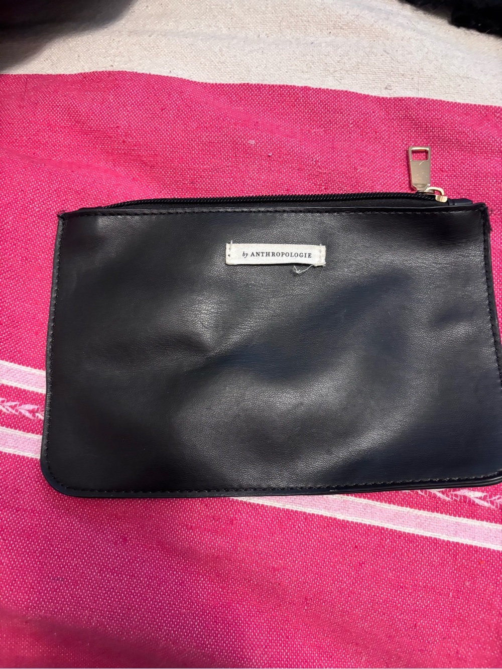 Anthropologie black woven tote - Picture 6 of 6